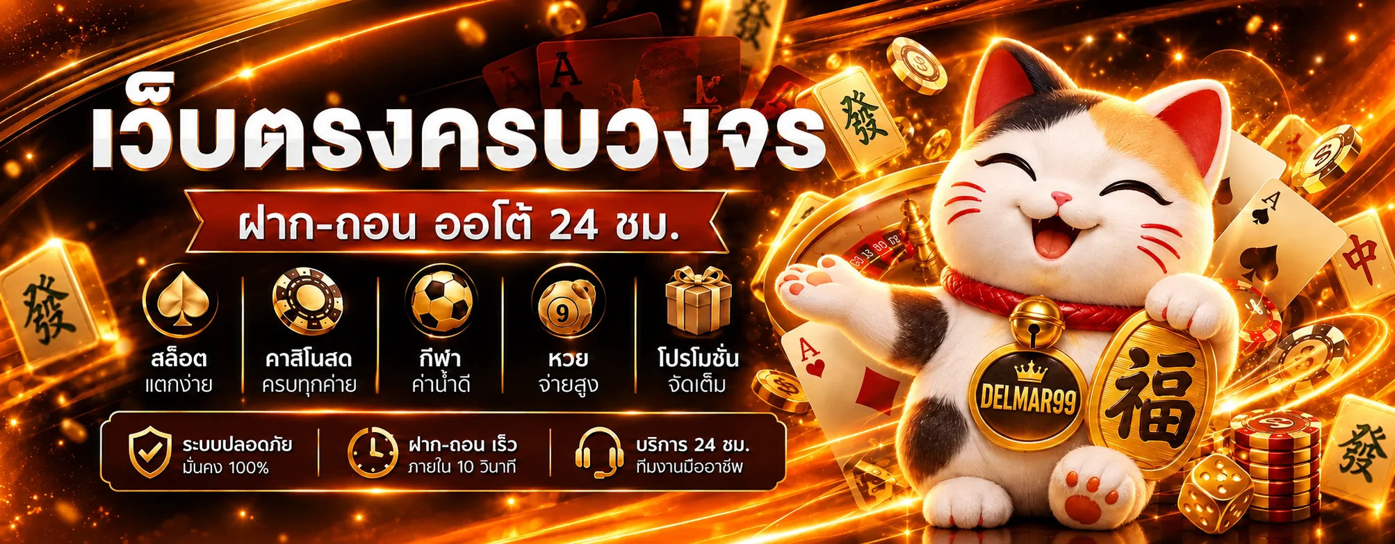 DELMAR99 | สล็อตออนไลน์ คาสิโน กีฬา และโปรโมชัน